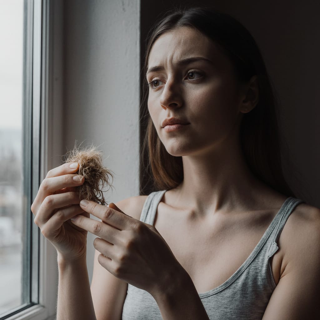 6 مورد از الگوی ریزش مو در زنان جوان پس از رژیم غذایی سخت