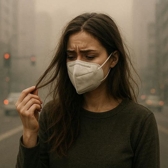 5 تأثیر آلودگی هوا بر سلامت مو چالش‌ها و مکانیسم‌های آسیب‌رسان