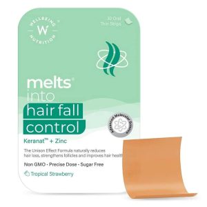 نوار خوراکی ضد ریزش مو Melts Hair Fall Control ول بیینگ نوتریشن